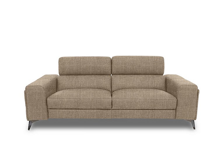 Action Fabric 3 Seater Sofa - Weave Cocoa