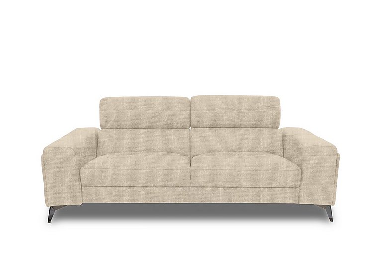 Action Fabric 3 Seater Sofa - Weave Oatmeal