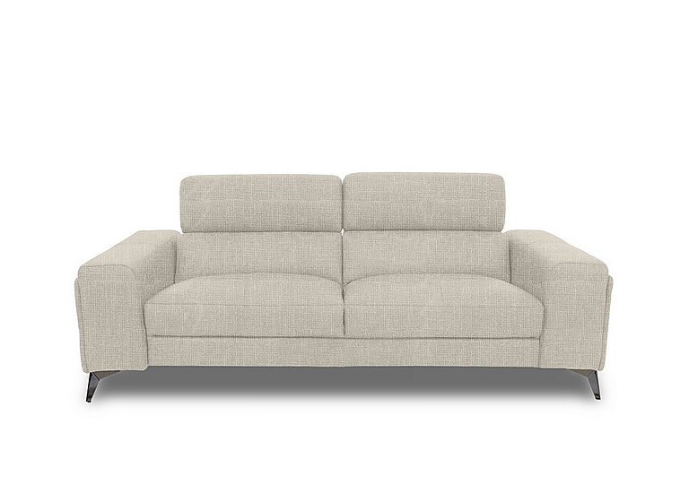 Action Fabric 3 Seater Sofa - Weave Stone