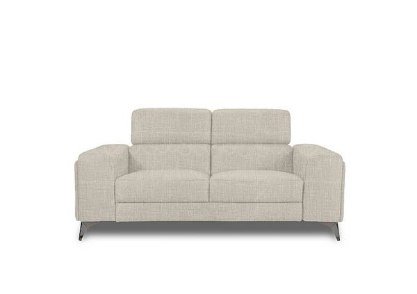 Action Fabric 2 Seater Sofa  Weave Stone | Bed Sava