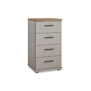 Wiemann  Adeline Narrow 4 Drawer Chest  Pebble Grey | Bed Sava