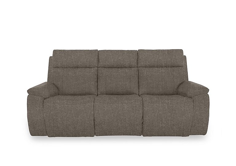 Aero Fabric 3 Seater Power Recliner Sofa with Power Headrests and Heated Seats - Anivia Brown