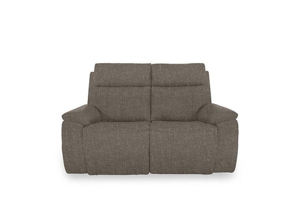 Aero Fabric 2 Seater Power Recliner Sofa with Power Headrests  Anivia Brown | Bed Sava