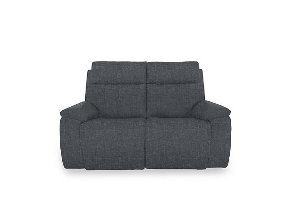 Aero Fabric 2 Seater Power Recliner Sofa with Power Headrests  Anivia Dark Grey | Bed Sava