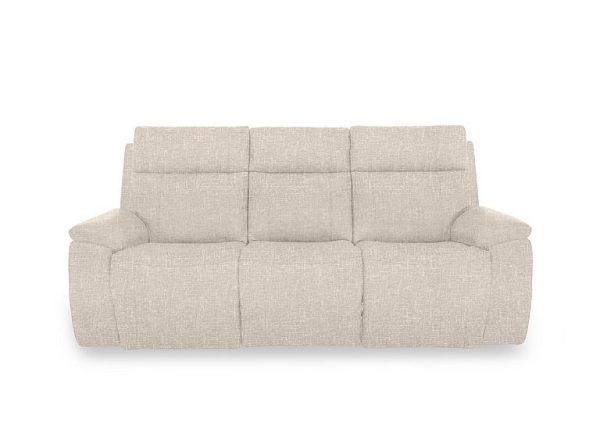 Aero Fabric 3 Seater Power Recliner Sofa with Power Headrests  Anivia Nature | Bed Sava