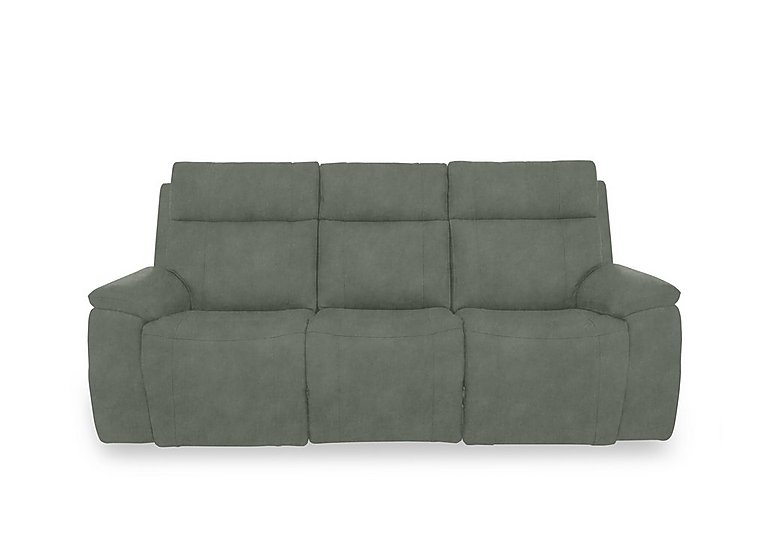 Aero Fabric 3 Seater Power Recliner Sofa with Power Headrests - Dexter Fern
