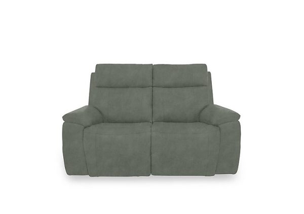 Aero Fabric 2 Seater Power Recliner Sofa with Power Headrests  Dexter Fern | Bed Sava
