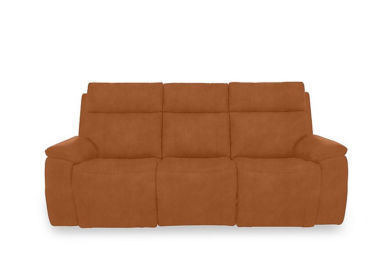 Aero Fabric 3 Seater Power Recliner Sofa with Power Headrests - Dexter Pumpkin
