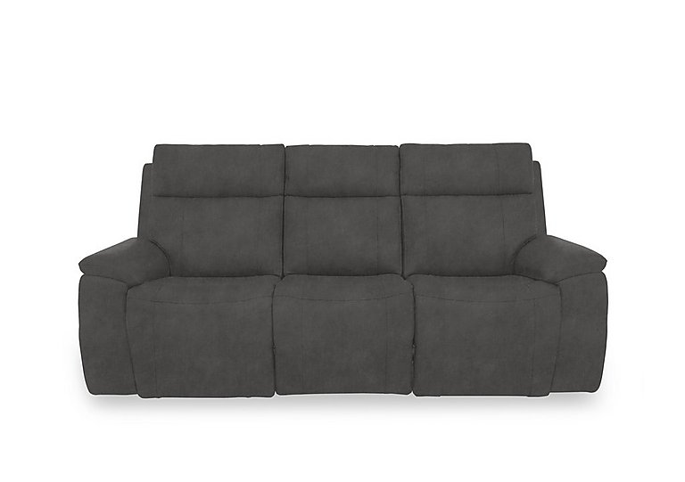 Aero Fabric 3 Seater Power Recliner Sofa with Power Headrests - Dexter Shadow