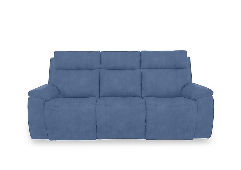 Aero Fabric 3 Seater Power Recliner Sofa with Power Headrests - Dexter Wave