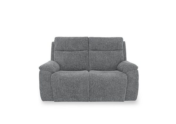 Aero Fabric 2 Seater Power Recliner Sofa with Power Headrests  Hopsack Charcoal | Bed Sava