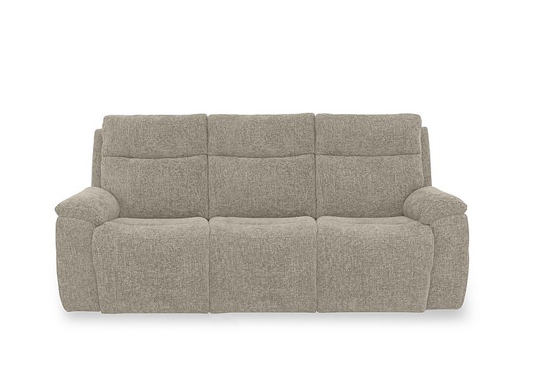 Aero Fabric 3 Seater Power Recliner Sofa with Power Headrests - Hopsack Linen