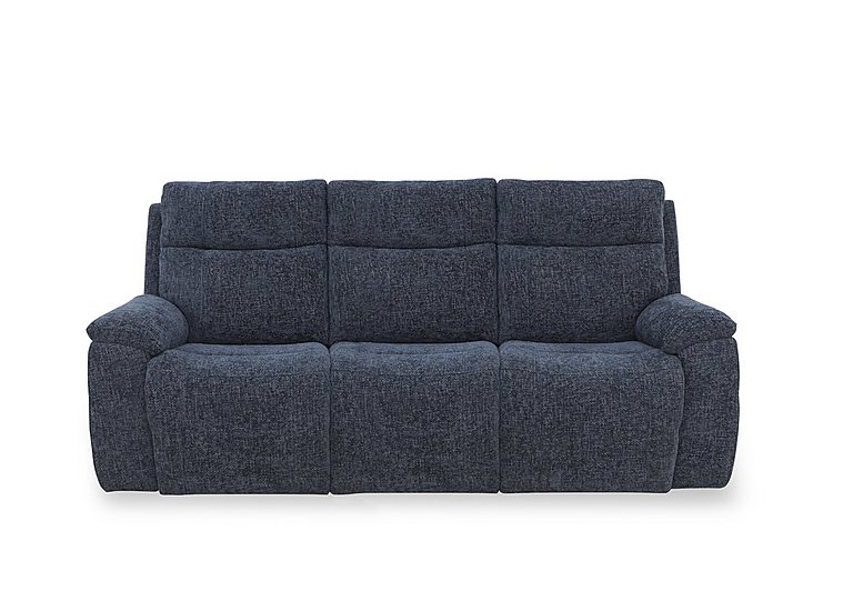 Aero Fabric 3 Seater Power Recliner Sofa with Power Headrests - Hopsack Midnight