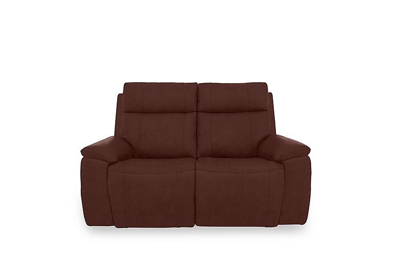 Aero Fabric 2 Seater Power Recliner Sofa with Power Headrests  Manhattan Burnt Sienna | Bed Sava
