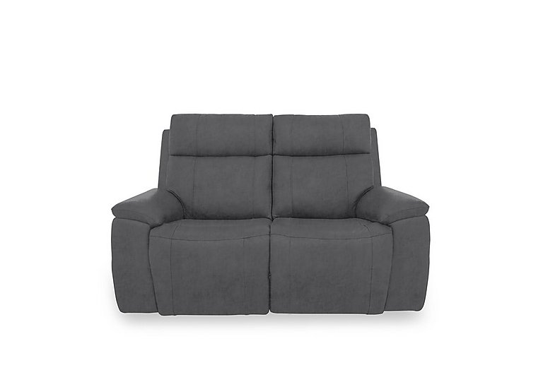Aero Fabric 2 Seater Power Recliner Sofa with Power Headrests  Manhattan Charcoal | Bed Sava