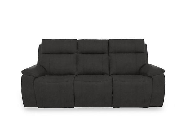 Aero Fabric 3 Seater Power Recliner Sofa with Power Headrests  Manhattan Indigo | Bed Sava