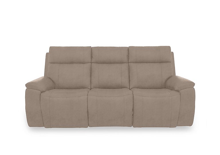 Aero Fabric 3 Seater Power Recliner Sofa with Power Headrests - Manhattan Nutmeg