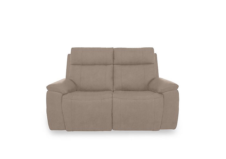 Aero Fabric 2 Seater Power Recliner Sofa with Power Headrests  Manhattan Nutmeg | Bed Sava