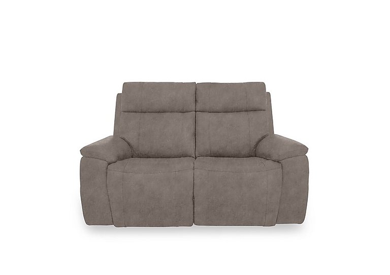 Aero Fabric 2 Seater Power Recliner Sofa with Power Headrests  Marble Charcoal Grey | Bed Sava