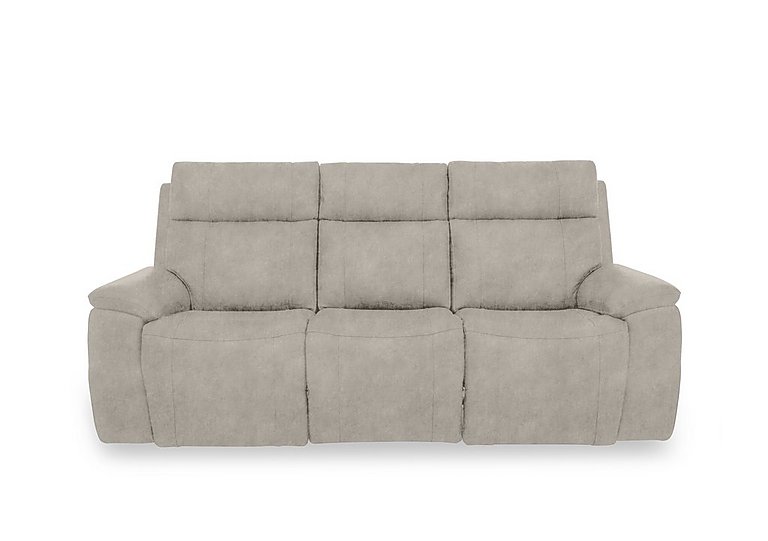 Aero Fabric 3 Seater Power Recliner Sofa with Power Headrests - Marble Cream