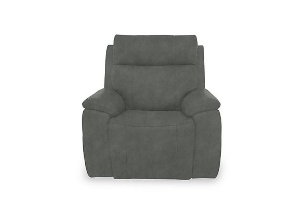 Aero Fabric Power Recliner Chair with Power Headrest and Heated Seat  Dexter Moss | Bed Sava