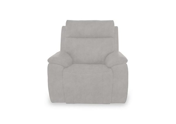 Aero Fabric Power Recliner Chair with Power Headrest and Heated Seat  Dexter Stone | Bed Sava