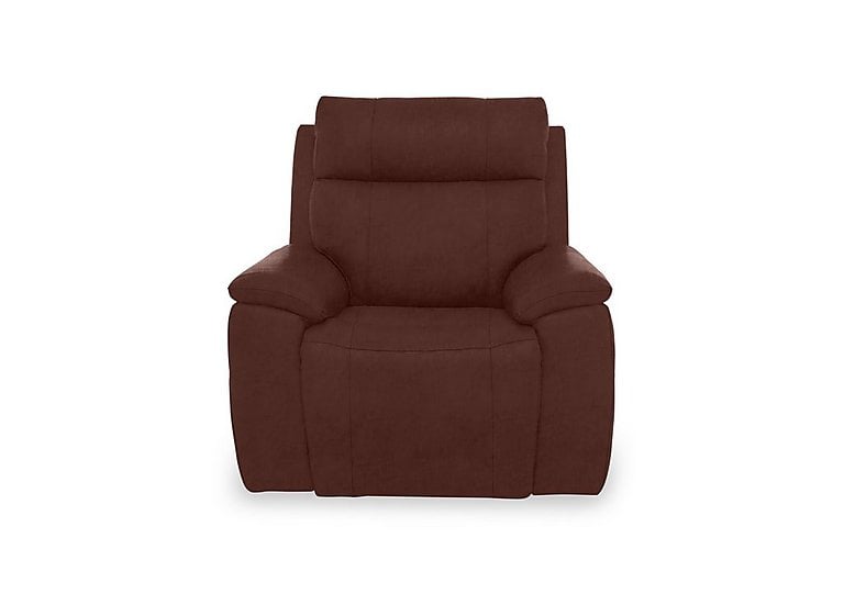 Aero Fabric Power Recliner Chair with Power Headrest and Heated Seat - Manhattan Burnt Sienna