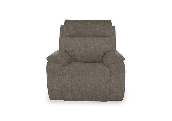 Aero Fabric Power Recliner Chair with Power Headrest  Anivia Brown | Bed Sava