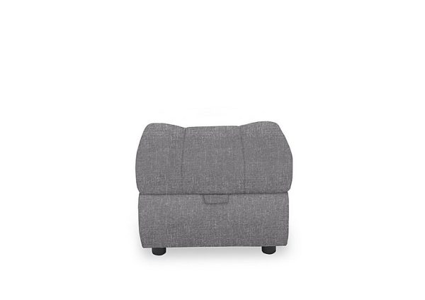 Aero Fabric Storage Footstool  Anivia Grey | Bed Sava
