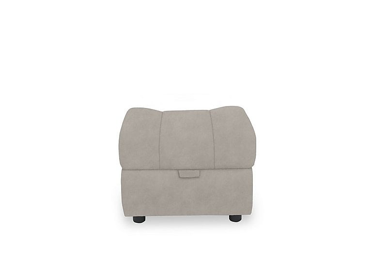 Aero Fabric Storage Footstool  Dexter Ivory | Bed Sava