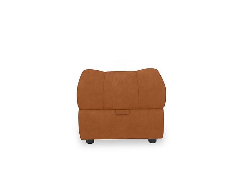 Aero Fabric Storage Footstool  Dexter Pumpkin | Bed Sava