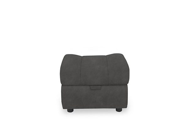 Aero Fabric Storage Footstool  Dexter Shadow | Bed Sava