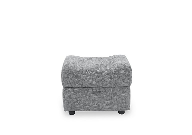 Aero Fabric Storage Footstool - Hopsack Charcoal
