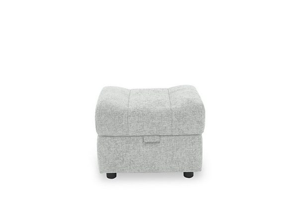 Aero Fabric Storage Footstool  Hopsack Dove | Bed Sava