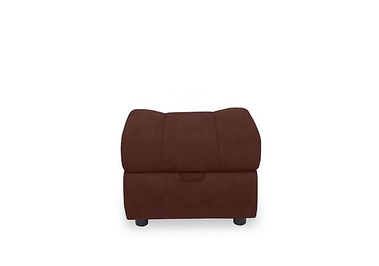Aero Fabric Storage Footstool - Manhattan Burnt Sienna