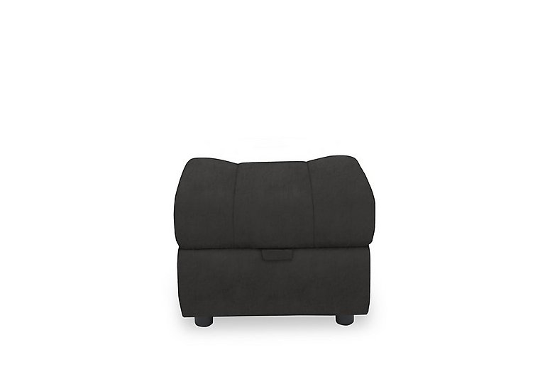 Aero Fabric Storage Footstool - Manhattan Indigo
