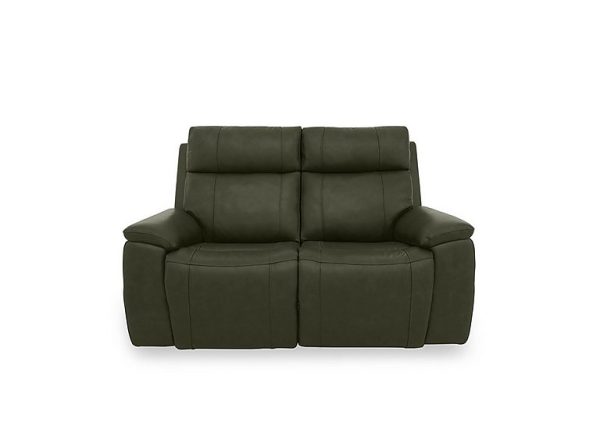 Aero Leather 2 Seater Power Recliner Sofa with Power Headrests and Heated Seats  Oslo Pine | Bed Sava