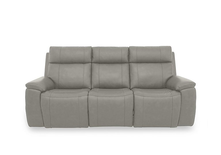 Aero Leather 3 Seater Sofa - New Grey