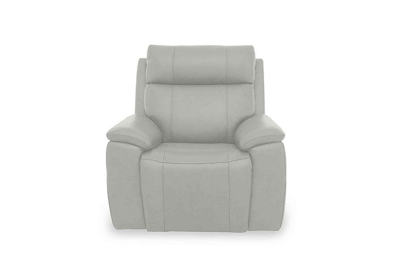 Aero Leather Power Recliner Chair with Power Headrest and Heated Seat - Lead Grey
