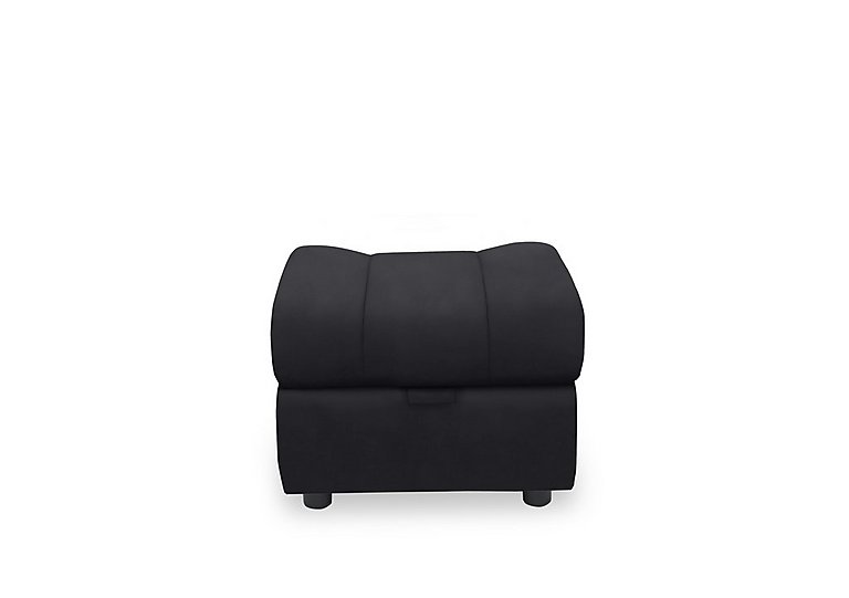 Aero Leather Storage Footstool - Lavender Grey