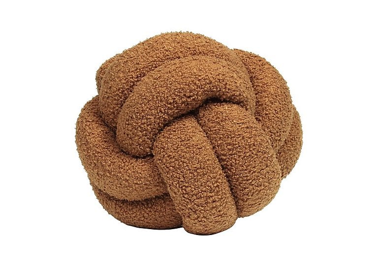 Boucle Knot Cushion - Ginger