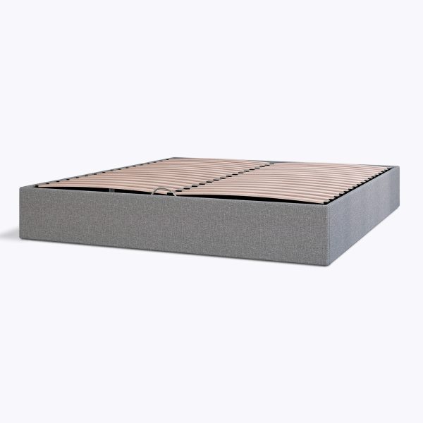 Emma Storage Ottoman Bed King  150 x 200cm  Dark Grey | Bed Sava