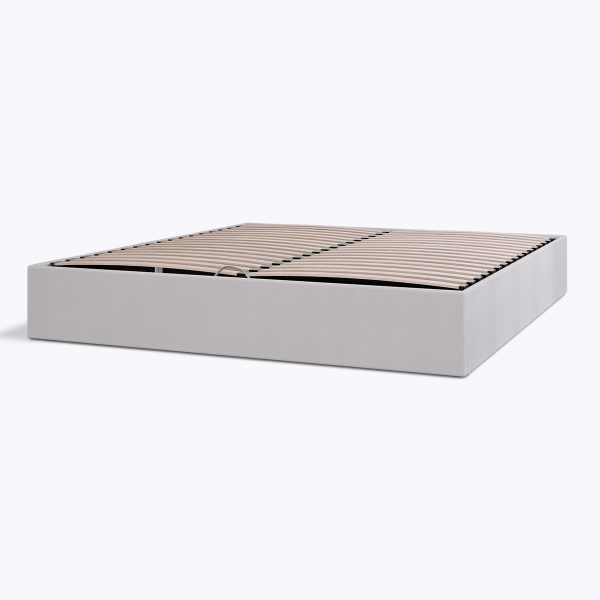 Emma Storage Ottoman Bed Super King  180 x 200cm  Light Grey | Bed Sava