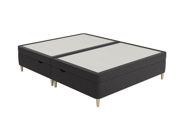 Therapur Slimline Ottoman  46 Double  Grey | Bed Sava