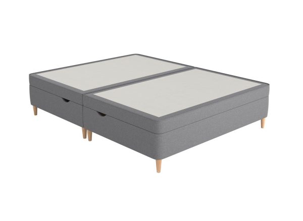 Therapur Slimline Ottoman  46 Double  Grey | Bed Sava