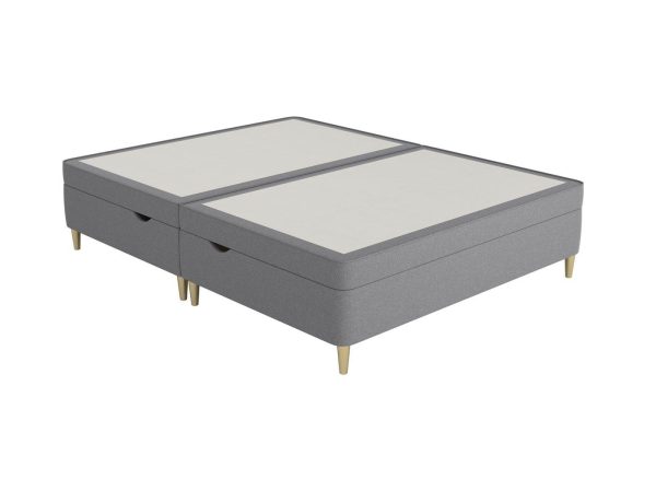 Therapur Slimline Ottoman  46 Double  Grey | Bed Sava