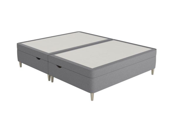 Therapur Slimline Ottoman  46 Double  Grey | Bed Sava
