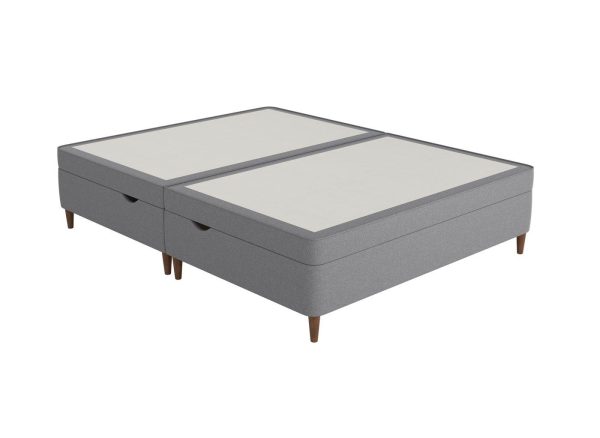 Therapur Slimline Ottoman  46 Double  Grey | Bed Sava