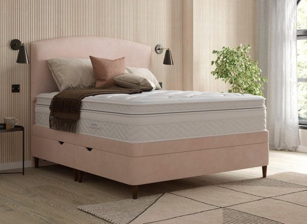 TheraPur® Shallow Divan Base  46 Double  Pink | Bed Sava