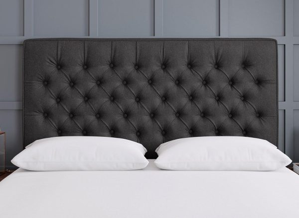 TheraPur Bracken Headboard  30 Single  Grey | Bed Sava